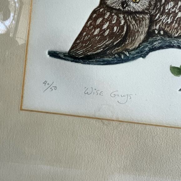 Wise Guys signed and numbered print By Geoffrey David Markovich framed - Picture 10 of 11